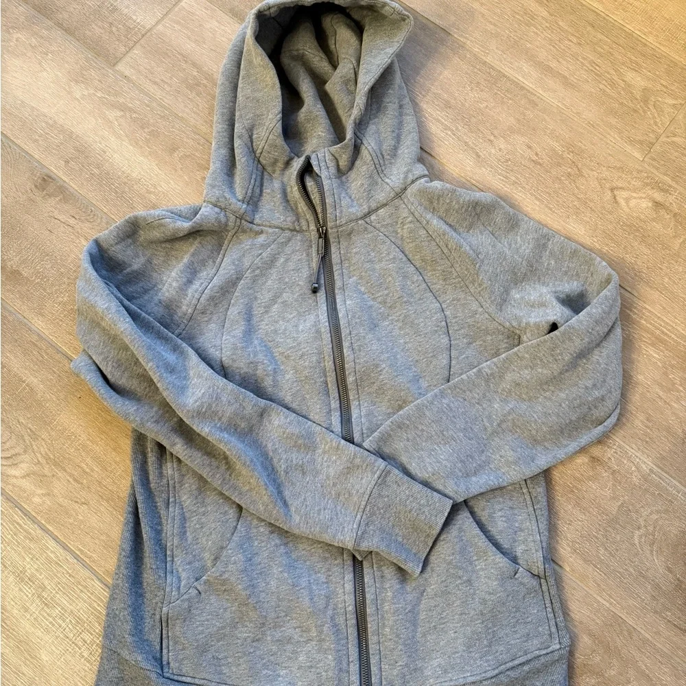 Lululemon Gray Scuba Full Zip-Up Hoodie (darker gray than cover photo) - Picture 2 of 4